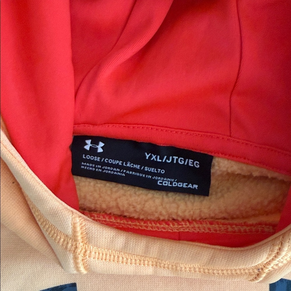 Under Armour Kids Youth Peach Hoodie - Picture 2 of 8